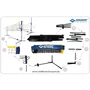 Schildkrot Red Multideporte TALBOT TORRO Kombi Altura Ajustable 0.75-1.55m Ancho 3m Montaje Fácil Funda Transporte