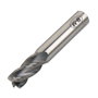 PROTEC Fresa Frontal de 4 Cortes de Metal Duro de 8 mm