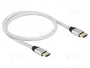 DeLOCK Cable HDMI Ultra High Speed 8K 60 Hz 48 Gbps 0,5 m Plata