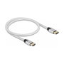 DeLOCK Cable HDMI Ultra High Speed 48 Gbps 8K 60 Hz 0,5 m Plata