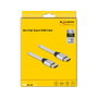 DeLOCK Cable HDMI Ultra High Speed 48 Gbps 8K 60 Hz 0,5 m Plata