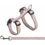 Trixie Arnés con correa 27-45 cm / 13 mm - 1,20 m - Gris / Rosa