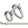 Trixie Arnés con correa 27-45 cm / 13 mm - 1,20 m - Gris / Rosa