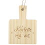 Juego de 4 Salvamantel Raclette Bistrot Madera de Pino con Frase Grabada 10x13.5 cm