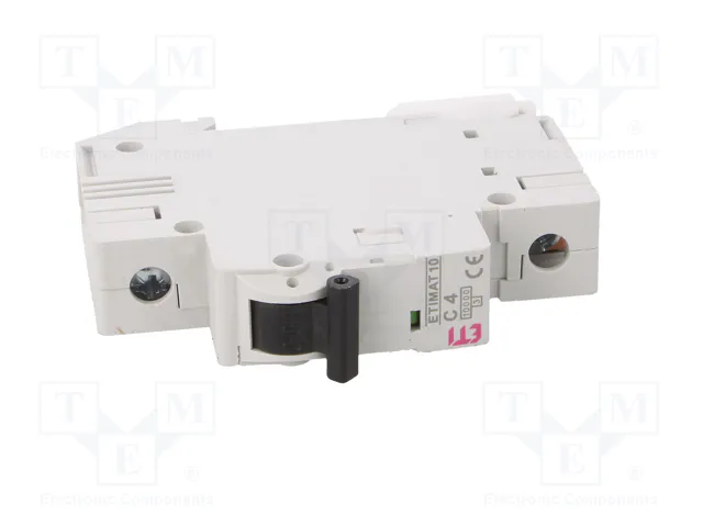 ETI POLAM Interruptor magnetotérmico ETIMAT 10 1P C4 4A 10kA