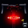 NK Luz trasera LED con intermitentes y mando para bicicleta