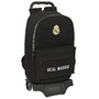 Mochila Escolar con Ruedas Real Madrid C.F. Corporativa Negro 31 x 47 x 15 cm