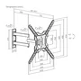 Aisens Soporte de Pared WT65TSE-417 Giratorio e Inclinable 23-65 pulgadas