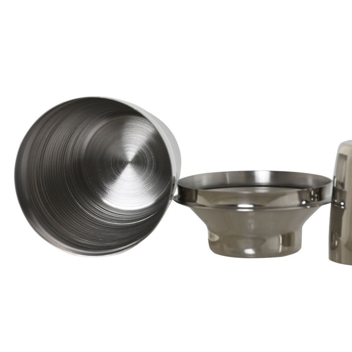 DKD Home Decor Coctelera Inox 500 ml Plateada Grabada
