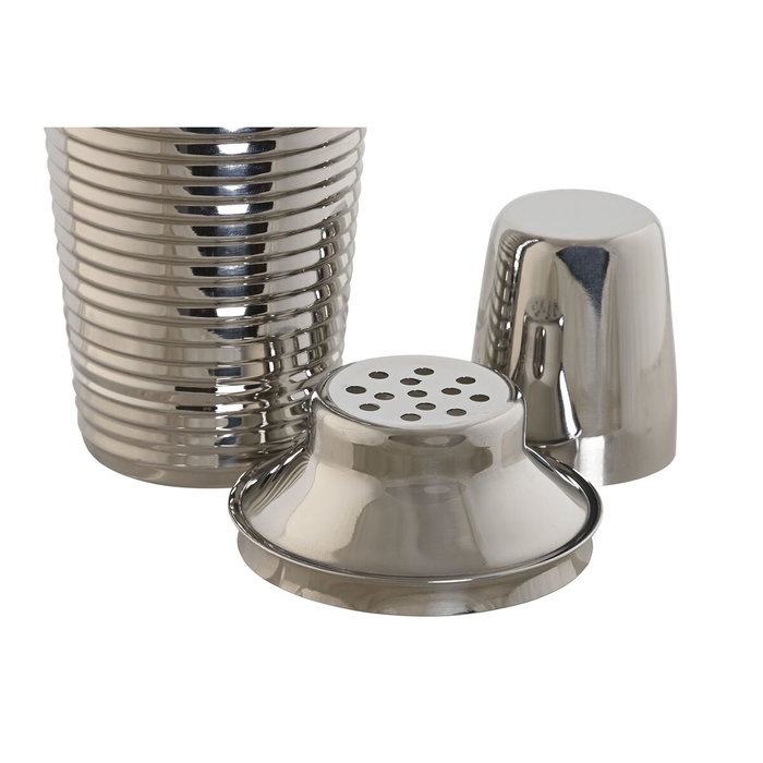 DKD Home Decor Coctelera Inox 500 ml Plateada Grabada