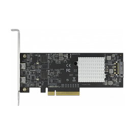 DeLOCK Tarjeta PCI Express x8 a 2 x USB Tipo-C Externo 20 Gbps USB 3.2 Gen 2x2 - Factor de Forma Perfil Bajo
