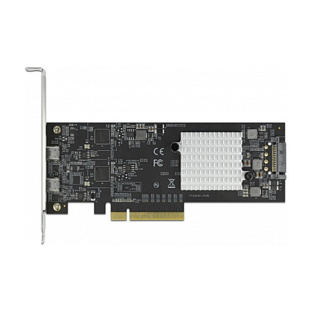 DeLOCK Tarjeta PCI Express x8 a 2 x USB Tipo-C Externo 20 Gbps USB 3.2 Gen 2x2 - Factor de Forma Perfil Bajo DeLOCK Tarjeta PCI Express x8 a 2 x USB Tipo-C Externo 20 Gbps USB 3.2 Gen 2x2 - Factor de Forma Perfil Bajo