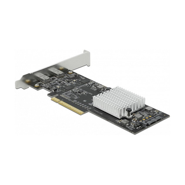 DeLOCK Tarjeta PCI Express x8 a 2 x USB Tipo-C Externo 20 Gbps USB 3.2 Gen 2x2 - Factor de Forma Perfil Bajo DeLOCK Tarjeta PCI Express x8 a 2 x USB Tipo-C Externo 20 Gbps USB 3.2 Gen 2x2 - Factor de Forma Perfil Bajo