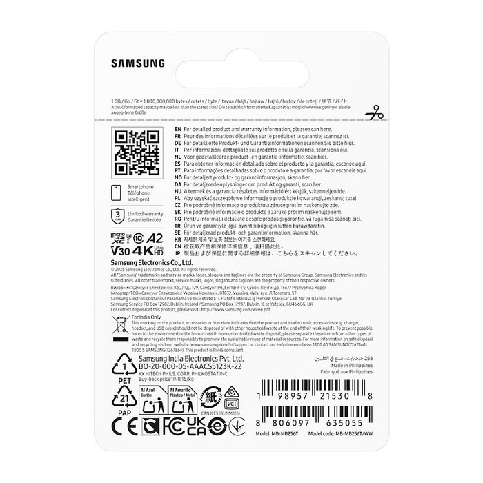 Samsung T7 MicroSDXC 256 GB Azul