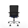 PIQUERAS Y CRESPO Silla de oficina Zulema con mecanismo Sincro/Traslack, Azul y Negro