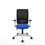PIQUERAS Y CRESPO Silla de oficina Zulema con mecanismo Sincro/Traslack, Azul y Negro