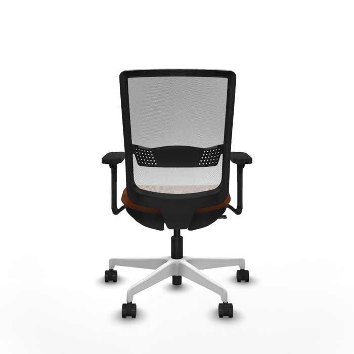 PIQUERAS Y CRESPO Silla de oficina Haches con mecanismo Sincro/Traslack, Marrón y Blanco PIQUERAS Y CRESPO Silla de oficina Haches con mecanismo Sincro/Traslack, Marrón y Blanco