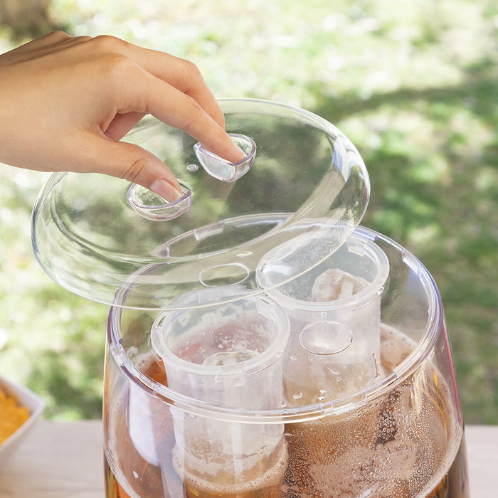 Pack Dispensador de Cerveza Refrigerante InnovaGoods y 2 Gafas de Sol Enrollables Sunfold France