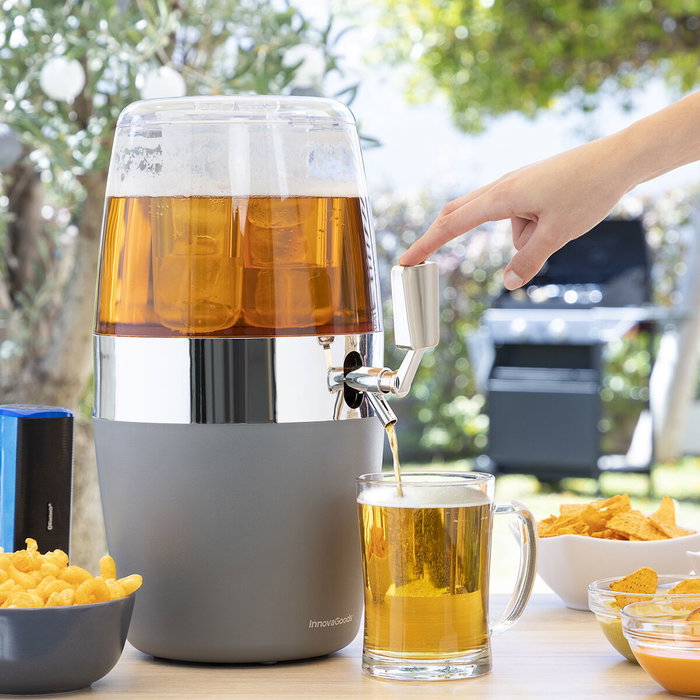 Pack Dispensador de Cerveza Refrigerante InnovaGoods y 2 Gafas de Sol Enrollables Sunfold France