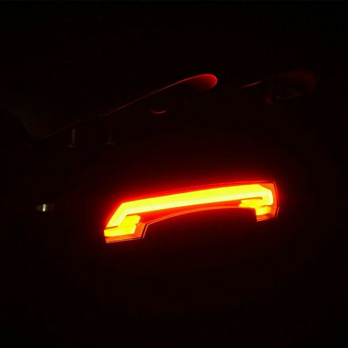 Rockbros LKWD-R1 Luz trasera con láser y mando a distancia, negra