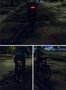 Rockbros LKWD-R1 Luz trasera con láser y mando a distancia, negra