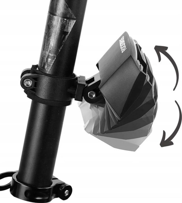 Rockbros LKWD-R1 Luz trasera con láser y mando a distancia, negra