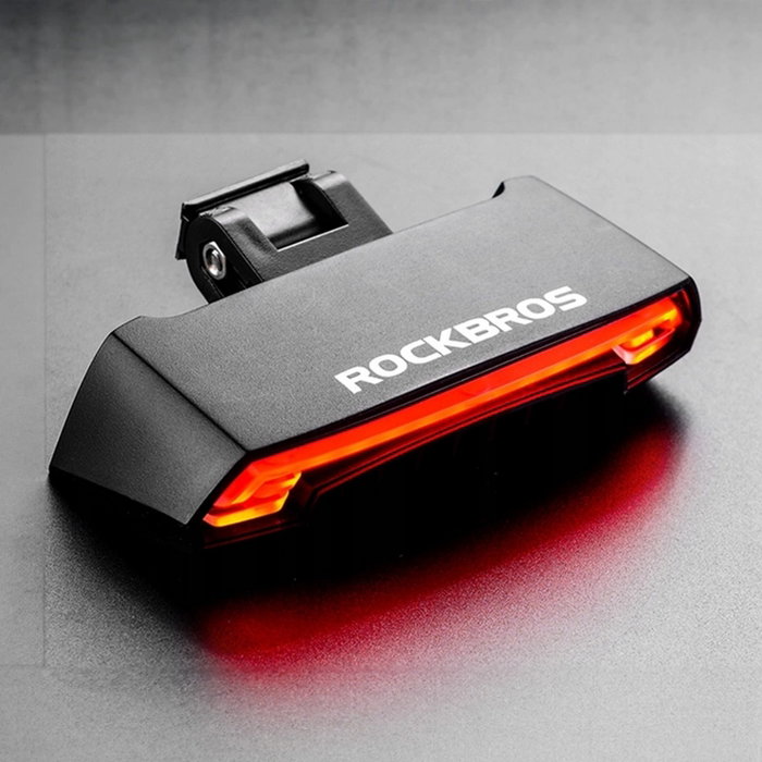 Rockbros LKWD-R1 Luz trasera con láser y mando a distancia, negra