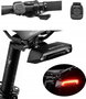 Rockbros LKWD-R1 Luz trasera con láser y mando a distancia, negra