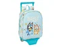 Safta Mochila Modelo 232 + Carro 805 Colección Bluey - Mochila con Ruedas, Dimensiones: 27 x 22 x 10 cm