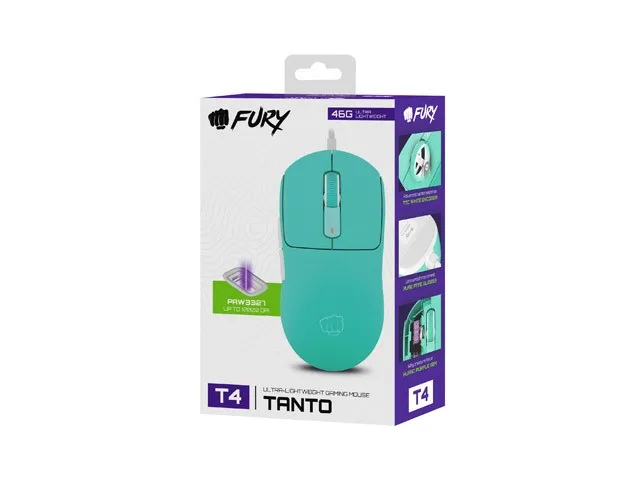 Fury Tanto T4 Mysz przewodowa RGB 12000 DPI 7 przycisków programowalnych Fury Tanto T4 Mysz przewodowa RGB 12000 DPI 7 przycisków programowalnych
