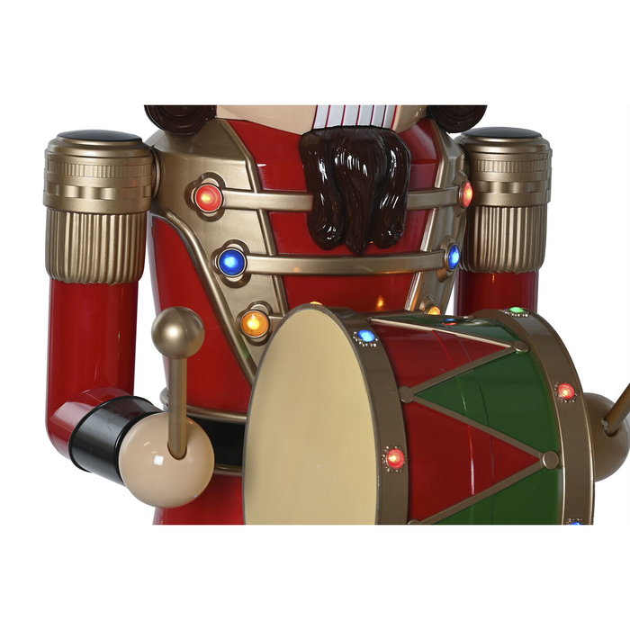 DKD Home Decor Cascanueces Figura LED Resina 38x45x122 con Movimiento Musical