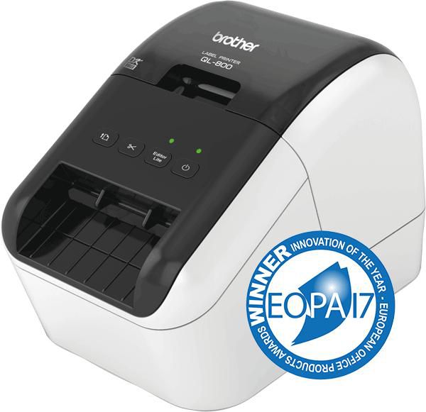 Brother QL-800 Impresora de etiquetas térmica directa Negro/Gris