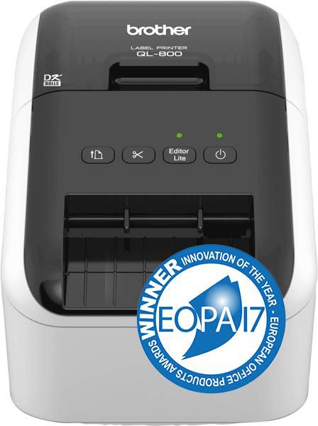 Brother QL-800 Impresora de etiquetas térmica directa Negro/Gris
