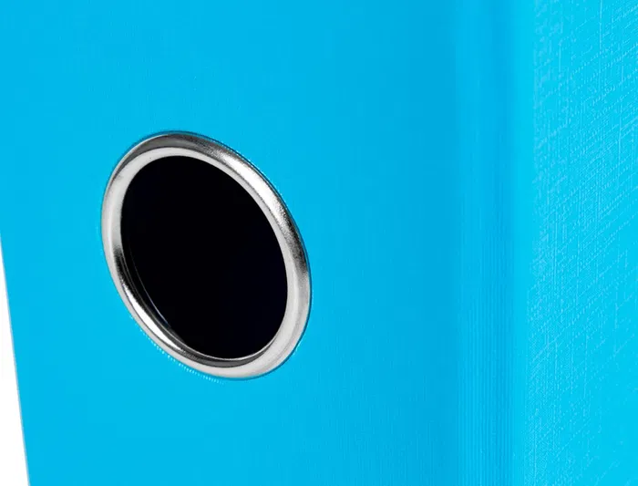 Liderpapel Archivador de palanca Folio Documenta Rado, lomo 75 mm, Celeste, con compresor metálico