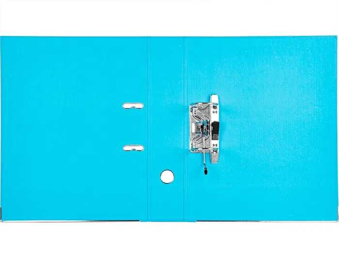 Liderpapel Archivador de palanca Folio Documenta Rado, lomo 75 mm, Celeste, con compresor metálico