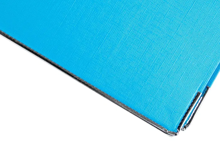 Liderpapel Archivador de palanca Folio Documenta Rado, lomo 75 mm, Celeste, con compresor metálico