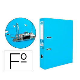 Liderpapel Archivador de Palanca Folio Celeste 75 mm