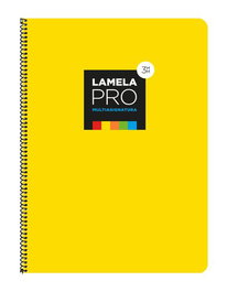 Lamela Bloc Tapa Extra Dura Fº 100H Cuadrovia 3 Mm Amarillo (5 Colores En Banda) (Set de 5)