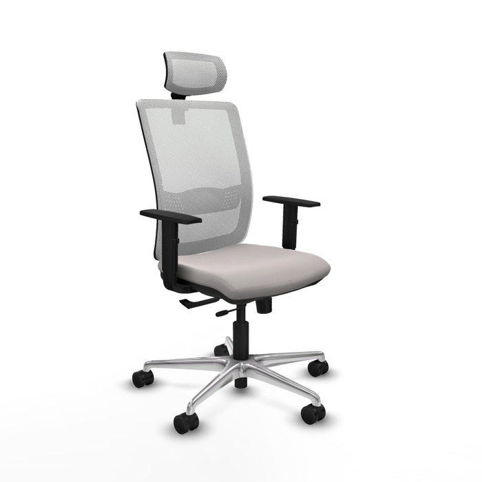 PIQUERAS Y CRESPO Silla de oficina Haches en Blanco con Mecanismo Sincro/Traslack PIQUERAS Y CRESPO Silla de oficina Haches en Blanco con Mecanismo Sincro/Traslack