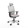 PIQUERAS Y CRESPO Silla de oficina Haches en Blanco con Mecanismo Sincro/Traslack