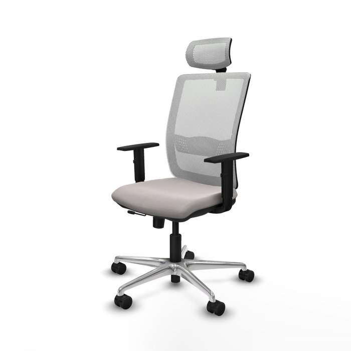 PIQUERAS Y CRESPO Silla de oficina Haches en Blanco con Mecanismo Sincro/Traslack PIQUERAS Y CRESPO Silla de oficina Haches en Blanco con Mecanismo Sincro/Traslack