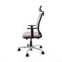 PIQUERAS Y CRESPO Silla de oficina Haches en Blanco con Mecanismo Sincro/Traslack