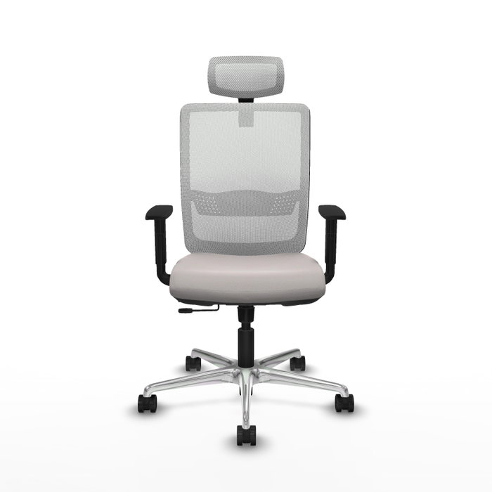 PIQUERAS Y CRESPO Silla de oficina Haches en Blanco con Mecanismo Sincro/Traslack PIQUERAS Y CRESPO Silla de oficina Haches en Blanco con Mecanismo Sincro/Traslack