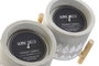 DKD Home Decor Vela de Cera de Parafina Geométrico Surtido de 2 Unidades