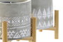 DKD Home Decor Vela de Cera de Parafina Geométrico Surtido de 2 Unidades