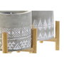 DKD Home Decor Vela de Cera de Parafina Geométrico Surtido de 2 Unidades