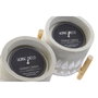 DKD Home Decor Vela de Cera de Parafina Geométrico Surtido de 2 Unidades