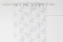 Cortina Shabby DKD Home Decor Azul Blanco 270 x 140 cm (2 Unidades) Poliester Visillo Hojas