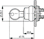 EATON ELECTRIC Interruptor rotativo con llave RMQ-Titan negro