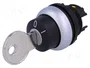 EATON ELECTRIC Interruptor rotativo con llave RMQ-Titan negro